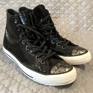 Chuck Taylor Snake Hi - Black, Women's 10.5